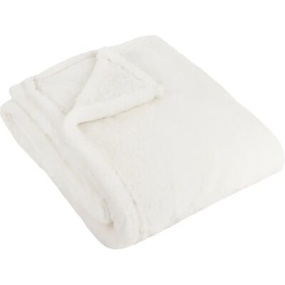 Kallu Ecru Faux-Fur Throw - Home Accessory Kallu Ecru Faux-Fur Throw - Home Accessory