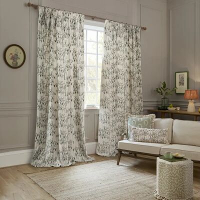 Sanderson Chinese Lanterns Embroidered Linen Curtains - Curtains Sanderson Chinese Lanterns Embroidered Linen Curtains - Curtains
