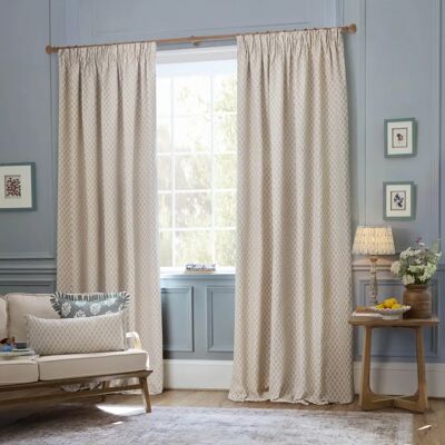 Sanderson Hutton Linen Curtains - Jacquard, Pencil Pleat, Ready Made Sanderson Hutton Linen Curtains - Jacquard, Pencil Pleat, Ready Made