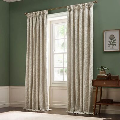 Morris & Co. Acorn Tonal Matt Jacquard - Ivory - Curtains Morris & Co. Acorn Tonal Matt Jacquard - Ivory - Curtains