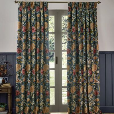William Morris Cray Floral Velvet Curtains - Curtains William Morris Cray Floral Velvet Curtains - Curtains