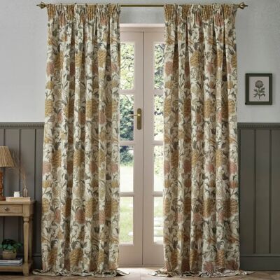 William Morris Cray Floral Velvet Curtains - Curtains William Morris Cray Floral Velvet Curtains - Curtains