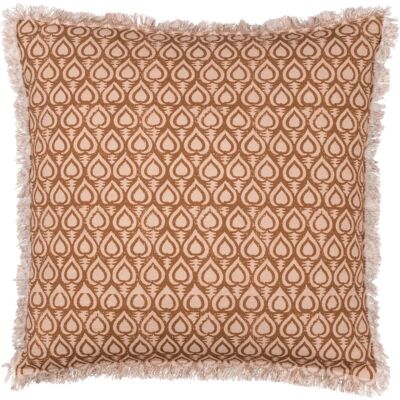 Yard Georgi Fringed Baumwollkissen - 50x50cm - Braun - Wohndeko Yard Georgi Fringed Baumwollkissen - 50x50cm - Braun - Wohndeko