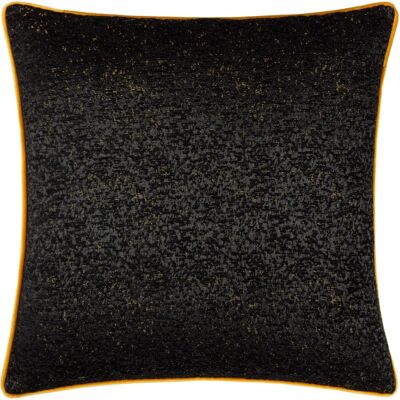 Paoletti Galaxy Chenille Federkissen - Schwarz - 50cm x 50cm - Kissen Paoletti Galaxy Chenille Federkissen - Schwarz - 50cm x 50cm - Kissen