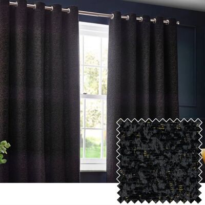 Rideaux à œillets prêts à poser Paoletti Galaxy Chenille - Rideaux Rideaux à œillets prêts à poser Paoletti Galaxy Chenille - Rideaux