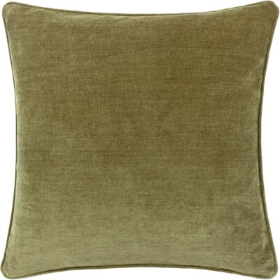 Olive Chenille Reversible Cushion - 50x50cm - Cushion Olive Chenille Reversible Cushion - 50x50cm - Cushion