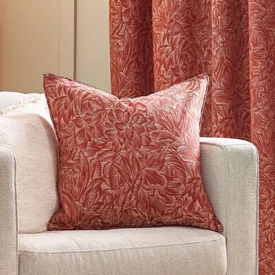 Wylder Nature Grantley jacquard kuddeöverdrag - Röd - 50 cm x 50 cm Wylder Nature Grantley jacquard kuddeöverdrag - Röd - 50 cm x 50 cm