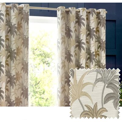 Riva Home Galapagos Natural Eyelet Curtains - Curtains Riva Home Galapagos Natural Eyelet Curtains - Curtains
