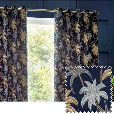 Wylder Galapagos Navy Curtains - Curtains Wylder Galapagos Navy Curtains - Curtains