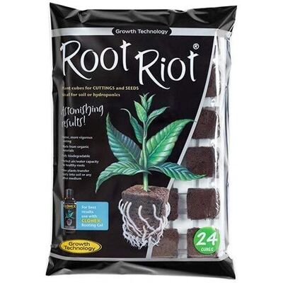 Ensemble de germination Root Riot 24 cubes de Growth Technology - Publicité Ensemble de germination Root Riot 24 cubes de Growth Technology - Publicité