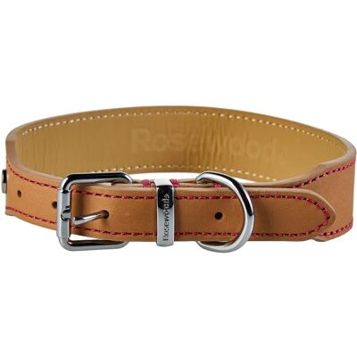 Collier en Cuir de Luxe Rosewood - Beige - 45,7-55,9 cm - Collier pour Chien Collier en Cuir de Luxe Rosewood - Beige - 45,7-55,9 cm - Collier pour Chien
