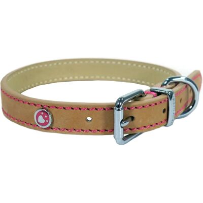 Rosewood Luxury Leather Dog Collar - Tan - 22" - 26" Rosewood Luxury Leather Dog Collar - Tan - 22" - 26"