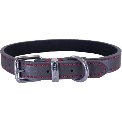 Rosewood Leather Dog Collar - Grey - 22-26 inch - Dog Collar Rosewood Leather Dog Collar - Grey - 22-26 inch - Dog Collar