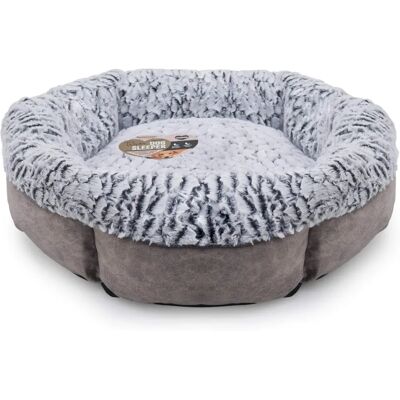 Rosewood Liten Grå Rund Plush Hundebädd - Hundebädd Rosewood Liten Grå Rund Plush Hundebädd - Hundebädd
