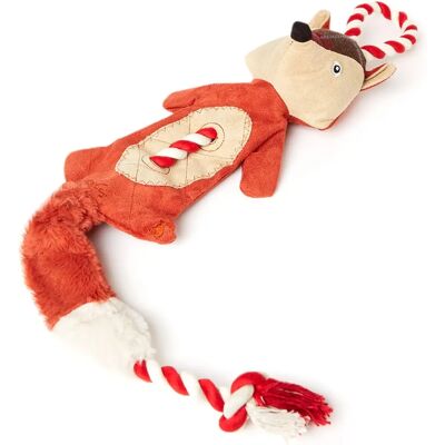 Joules Heritage Tweed Fox Rope Dog Toy - Dog Toy Joules Heritage Tweed Fox Rope Dog Toy - Dog Toy