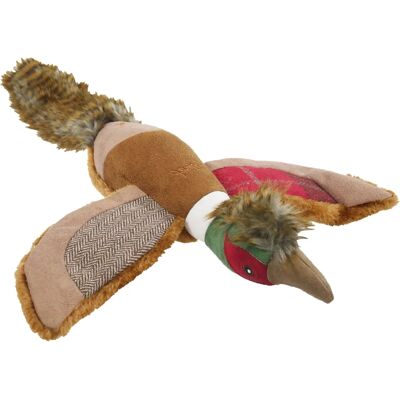 Joules Pheasant Dog Toy - Plush, Textural, Squeaker Joules Pheasant Dog Toy - Plush, Textural, Squeaker