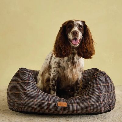 Joules Henson Check Box Dog Bed - Multi Joules Henson Check Box Dog Bed - Multi