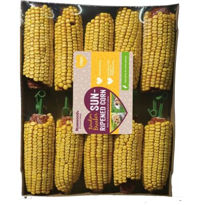 Rosewood Small Animal Corn On The Cob - 10 Pieces Rosewood Small Animal Corn On The Cob - 10 Pieces