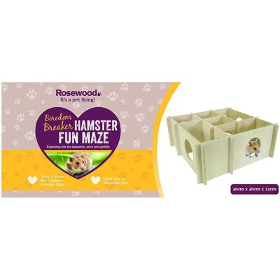 Rosewood Hamster-Maze - Unbehandeltes Multiplex 30x30x12 cm Rosewood Hamster-Maze - Unbehandeltes Multiplex 30x30x12 cm