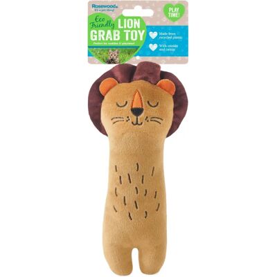 Jouet pour chat Rosewood Lion Kicker - Plastique recyclé, papier à bruit, catnip Jouet pour chat Rosewood Lion Kicker - Plastique recyclé, papier à bruit, catnip