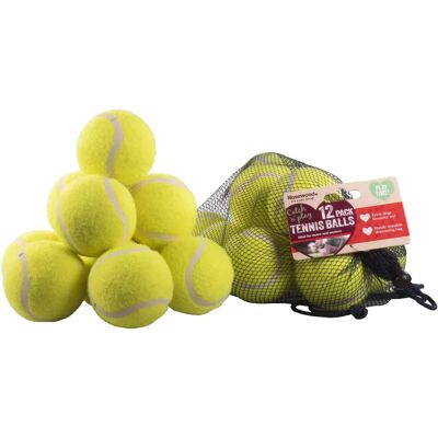 Rosewood Jolly Doggy Standard Tennis Balls - 12 Pack Dog Toy Rosewood Jolly Doggy Standard Tennis Balls - 12 Pack Dog Toy