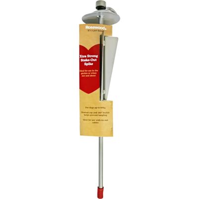 Rosewood Stake-Out Spike - Extra Stark, 47cm - Hundestake Rosewood Stake-Out Spike - Extra Stark, 47cm - Hundestake