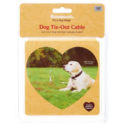 Rosewood Yard Dog Tie-Out Cable - 15ft Rosewood Yard Dog Tie-Out Cable - 15ft