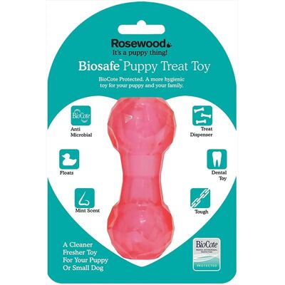 Rosewood Modèle Distributeur de friandises en haltère - Jouet pour chien Rosewood Modèle Distributeur de friandises en haltère - Jouet pour chien
