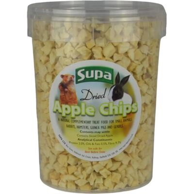 Supa - Small Animal Apple Chips Tub - 1 Litre - Pet Treat Supa - Small Animal Apple Chips Tub - 1 Litre - Pet Treat