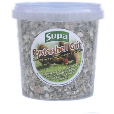 Supa Oyster Shell Grit - Oyster Shell - 1 Ltr Bird Food Supa Oyster Shell Grit - Oyster Shell - 1 Ltr Bird Food