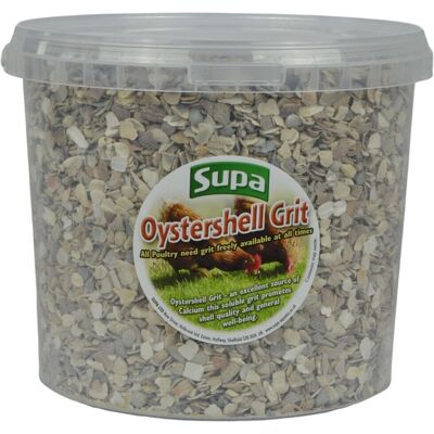 Supa - Oyster Shell Grit Tub - 3 KG - Calcium - Poultry Grit Supa - Oyster Shell Grit Tub - 3 KG - Calcium - Poultry Grit
