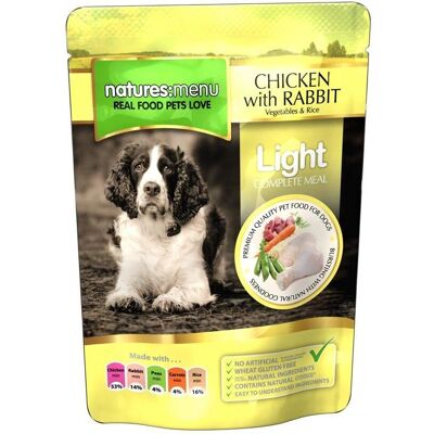 Nature's Menu Nm Pouches - Lätt kyckling & kanin hundfoder Nature's Menu Nm Pouches - Lätt kyckling & kanin hundfoder