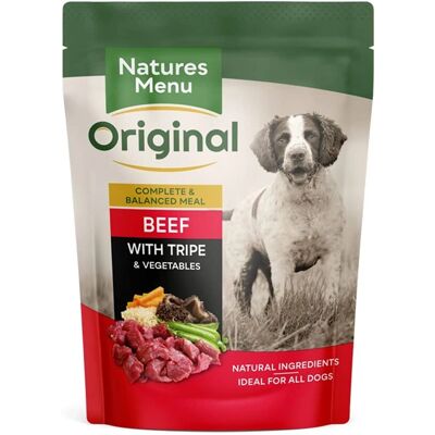 Natures Menu Beef with Tripe & Vegetables Pouch - Dog Food Natures Menu Beef with Tripe & Vegetables Pouch - Dog Food