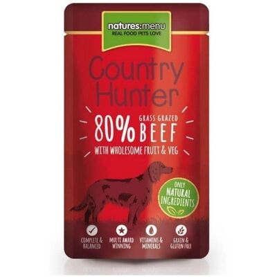 Natures Menu Country Hunter Grass Grazed Beef Pouch - Dog Food Natures Menu Country Hunter Grass Grazed Beef Pouch - Dog Food