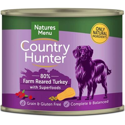 Natures Menu Farm Reared Turkey Grain Free Dog Food - 6 x 600g Natures Menu Farm Reared Turkey Grain Free Dog Food - 6 x 600g