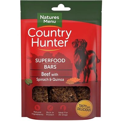 Natures Menu Country Hunter Beef, Spinach & Quinoa Superfood Bars - Dog Treats Natures Menu Country Hunter Beef, Spinach & Quinoa Superfood Bars - Dog Treats