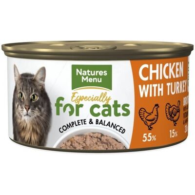 Natures Menu Kyckling & Kalkon kattmat i konserv - 18x85g Natures Menu Kyckling & Kalkon kattmat i konserv - 18x85g