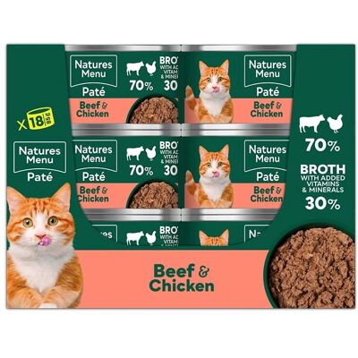Natures Menu Adult Cat Food Beef Chicken - 85g Natures Menu Adult Cat Food Beef Chicken - 85g