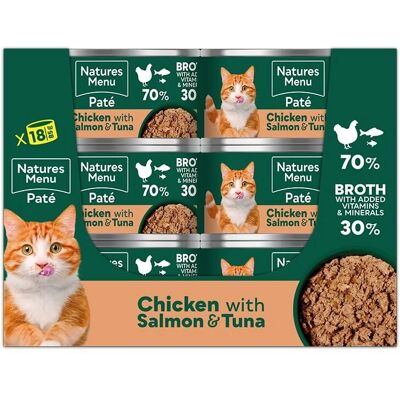 Natures Menu Chicken Salmon Tuna Adult Cat Food - Wet, Grain-Free Natures Menu Chicken Salmon Tuna Adult Cat Food - Wet, Grain-Free