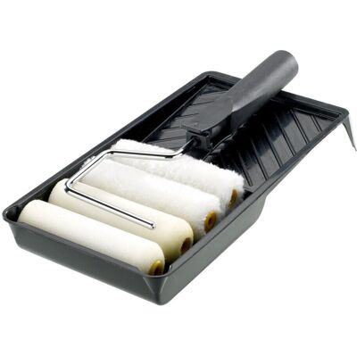 Stanley Tools Roller Kit - 4 Sleeves - 100mm - Painting Tools Kit Stanley Tools Roller Kit - 4 Sleeves - 100mm - Painting Tools Kit