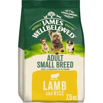 James Wellbeloved Small Breed Lamb Rice Dog Food - 7.5kg James Wellbeloved Small Breed Lamb Rice Dog Food - 7.5kg