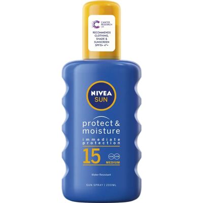 Nivea Schutz & Feuchtigkeitsspray SPF 15 (200 ml) Nivea Schutz & Feuchtigkeitsspray SPF 15 (200 ml)