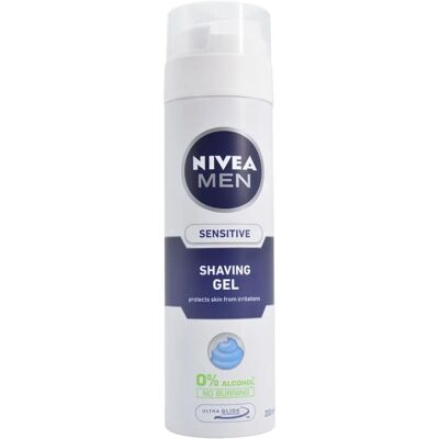 Nivea Men Sensitive Gel de Rasage - 200ml - Publicité Nivea Men Sensitive Gel de Rasage - 200ml - Publicité