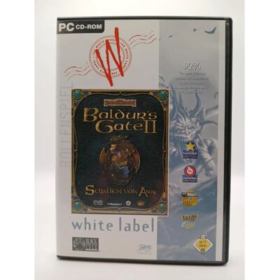 Avalon Baldur's Gate II: Schatten von Amn White Label - Jeu d'occasion - PC - Publicité Avalon Baldur's Gate II: Schatten von Amn White Label - Jeu d'occasion - PC - Publicité