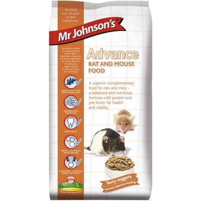 Johnsons Veterinary Products Mr Johnsons Advance Rat & Mouse Food - 750g Johnsons Veterinary Products Mr Johnsons Advance Rat & Mouse Food - 750g