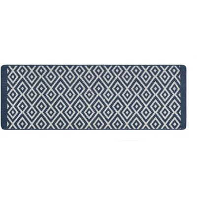 JD Williams - Geo Stain Resistant Cosy - Navy - Doormat JD Williams - Geo Stain Resistant Cosy - Navy - Doormat