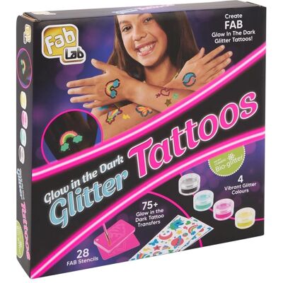 Play Monster FabLab - Glow In The Dark Glitter Tattoos - Toys Play Monster FabLab - Glow In The Dark Glitter Tattoos - Toys