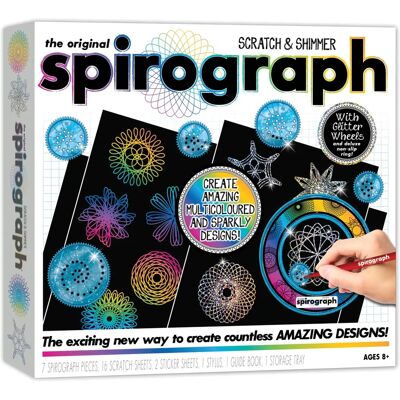 Spirograph Das Original Scratch And Shimmer Set - Kunstwerkzeug Spirograph Das Original Scratch And Shimmer Set - Kunstwerkzeug