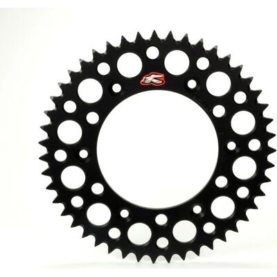 Renthal Aluminiumkrone Ultra-Light Anti-Schlamm 150U - 520 - Schwarz - Leichtes Motorradteil Renthal Aluminiumkrone Ultra-Light Anti-Schlamm 150U - 520 - Schwarz - Leichtes Motorradteil