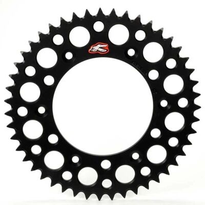 Corona de aluminio ultraligera autolimpiante - 520 - Negro - 52D - MX, SX, Enduro Corona de aluminio ultraligera autolimpiante - 520 - Negro - 52D - MX, SX, Enduro